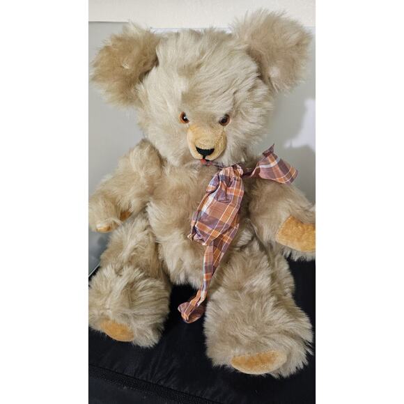 Sherman Vintage Jointed Bear Music Box Needs Repair 555